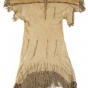 Dakota woman’s hide and wool dress, c.1850s.