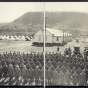 Black and white photograph of Minnesota Motor Corps encampment, Camp Lakeview, Lake City, c.1918. 