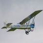 Color photograph of Pietenpol Air Camper G-OHAL, Continental C90-14F powered, built 2008, flying at Old Warden on September 7, 2008.