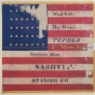 Tattered battle flag of the Seventh Minnesota Infantry Regiment. 