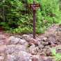 Color image of the junction of the rugged Eagle Mountain and Brule Lake trails in the Boundary Waters Canoe Area of Minnesota, 2006.