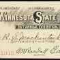 Ticket allowing admittance to the Minnesota State Fair, 1895. 