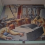 Color image of Construction – St. Cloud, 1938. Tempera on plaster by David Granahan.