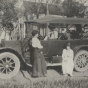 Hannah Kempfer with her Model T Ford