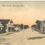 Color postcard depicting a Waconia Street Scene, c.1900.