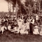 Black and white photograph of people gathered for Stiftungsfest, 1898.