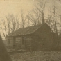 Photograph of the first schoolhouse in Carver County (in Chanhassen Township) c.1855. At the time, the school's teacher was Susan Hazeltine. Photograph Collection, Carver County Historical Society, Waconia.