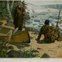 Painting of Father Louis Hennepin at the Falls of St. Anthony, 1680