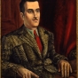 Carroll Simmons, c.1940. Oil on masonite by Clement Haupers.