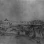 Graphite drawing of Fort Snelling, 1863.