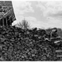 Black and white photograph of old farmstead and Paisley Park, Chanhassen, MN