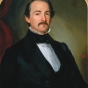 Oil-on-canvas painting of Henry H. Sibley, 1860.