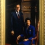 Oil on canvas portrait of Governor Rudy Perpich and First Lady Lola Perpich, painted in 2000 by Mark Balma.