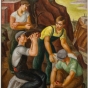 Color image of Workers, c.1934–1941. Oil on canvas by Dorothea Lau. 