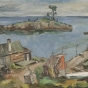 "Beaver Bay," oil-on-canvas painting by Elof Wedin, 1948.