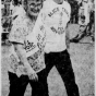 Photograph of Alice Tripp and Dick Hanson, marching