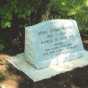 Color image of the tombstone of Anna Funk Wiens inside Carson Mennonite Brethren Church Cemetery, March 13, 2013.