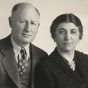 Black and white photograph of Arthur and Fanny Brin, undated. From the Arthur Brin and family papers (1891–1988) in the Manuscript Collection of the Minnesota Historical Society.