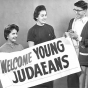 Black and white photograph of Young Judea convention at Sons of Jacob.