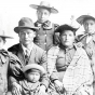 Black and white photograph of Beargrease family.