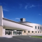 Color photograph of the exterior of Bet Shalom Congregation in Minnetonka. Photographed by Phillip Prowse c.2010.