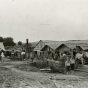 Black and white photograph of the brickyard run by Herman and Joseph Imdieke c.1890.