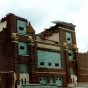 Color image of Chandler-Lake Wilson High School as it appeared after the Chandler-Lake Wilson tornado of 1992.