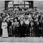 Black and white photograph of members of the Afro-American Council, in session at St. Paul