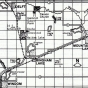 Map of the homesteads of members of the Carson Mennonite Brethren Church.