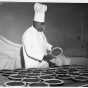 Oscar C. Howard with pecan pies, ca. 1950s. From “Cafeteria and Industrial Catering Business” in the Oscar C. Howard papers (P1842), Manuscripts Collection, Minnesota Historical Society.