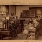 Photograph of students in a chemistry class at Macalester College, 1886