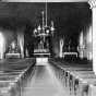 Black and white photograph of the interior of the Immaculate Heart of Mary Catholic Church, ca. 1883.