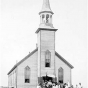 Black and white photograph of the Church of St. Malachy, Clontarf, 1878.