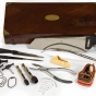 Civil War surgical instruments and case