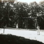 Tennis court at Sherwood Forest Lodge in Gull Lake