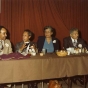 Color image of an event held in honor of Anthony Brutus Cassius, 1980.