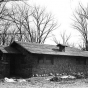 Black and white photograph of an Interstate State Park comfort station, 1950.