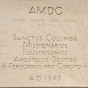 Cornerstone of the Church of St. Columba