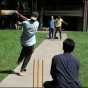 Photograph of cricket game at MAcalester College, 2000