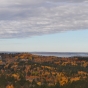 Color image of a gray sky over Lake Vermilion. Photograph by Minnesota Department of Natural Resources Staff.