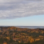 Color image of a gray sky over Lake Vermilion. Photograph by Minnesota Department of Natural Resources Staff.