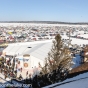 Thousands of visitors gather on Leech Lake in Walker, Minnesota for the International Eelpout Festival, ca. 2010s. Photo by Josh Stokes. © Chase on the Lake Resort, used with permission.