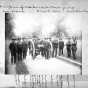 Black and white photograph of reunion of the 1st Battery Minnesota Artillery at Winona, 1888.
