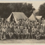 Black and white photograph of a Civilian Conservation Corps, Company 1753, Elba, 1933. Photographed by George O. Mehl.