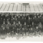 Black and white photograph of African American CCC Company 1728, Camp Temperance F-19, Tofte, 1934.