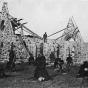 Black and white photograph of St. John's Church at Indian agency near Morton