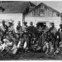 Black and white photograph of Ojibwe at Grand Portage Reservation, 1885.  