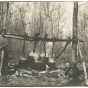 Ojibwe women making maple sugar at Cass Lake