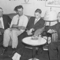 photograph of Farmer's Holiday Association representatives with Harry L. Hopkins