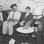 photograph of Farmer's Holiday Association representatives with Harry L. Hopkins